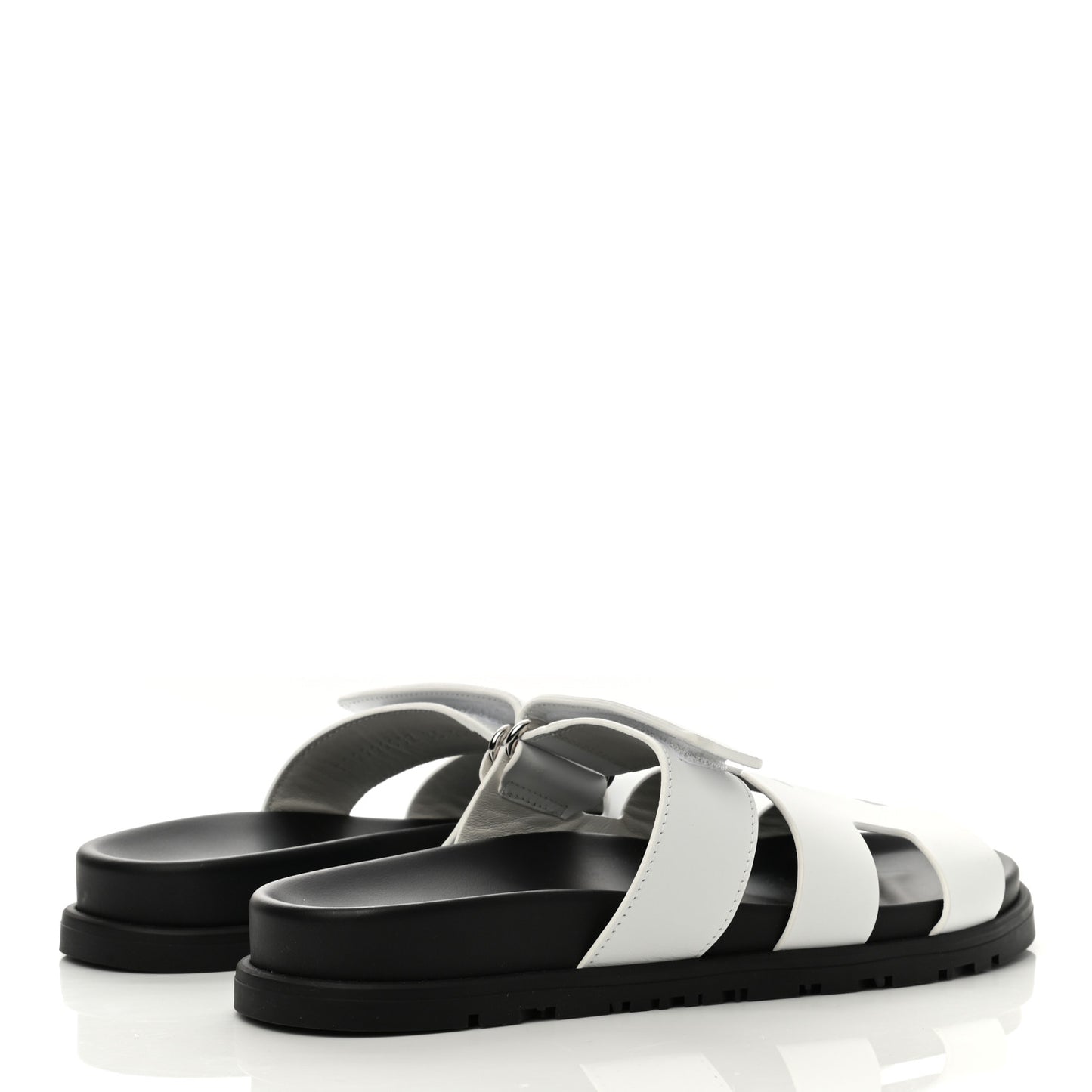 Calfskin Womens Chypre Sandals 35 White