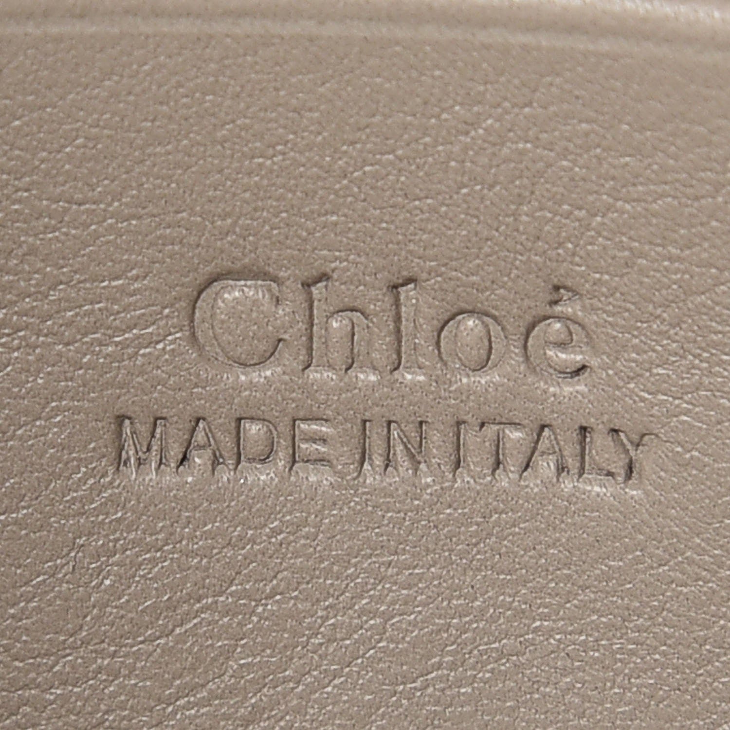 Chloe Suede Calfskin Faye Wallet On Strap Motty Grey 6 of 7
