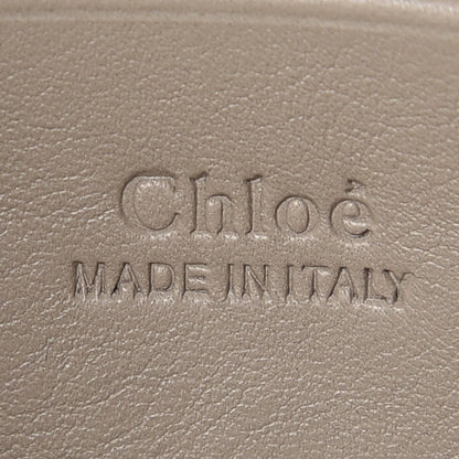 Chloe Suede Calfskin Faye Wallet On Strap Motty Grey 6 of 7