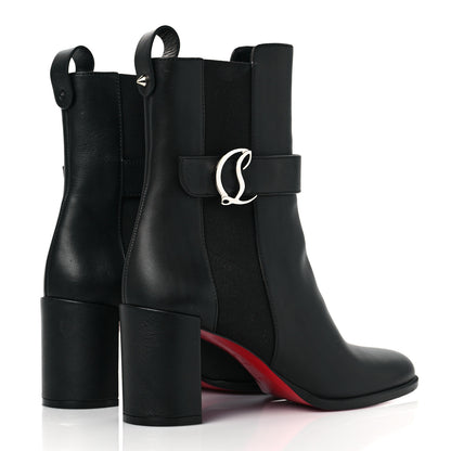 Christian Louboutin Calfskin 70 Chelsea Ankle Boots 37.5 Black 4 of 7