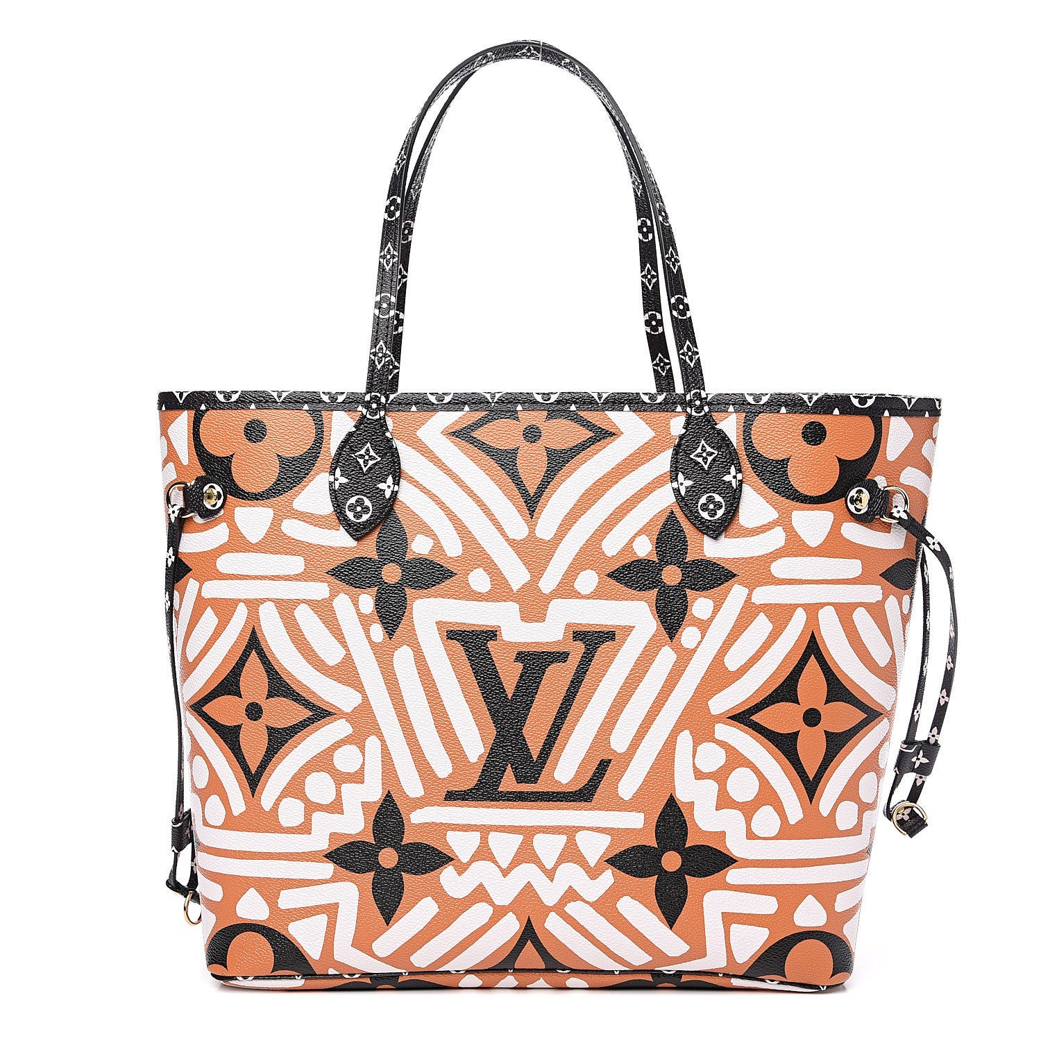 Louis Vuitton Monogram Giant Crafty Neverfull MM Creme Caramel 1 of 8