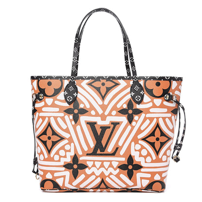 Louis Vuitton Monogram Giant Crafty Neverfull MM Creme Caramel 1 of 8