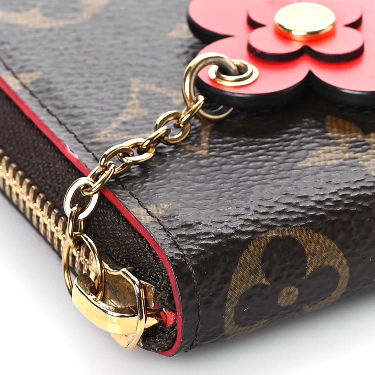 Monogram Blooming Flowers Clemence Wallet Coquelicot