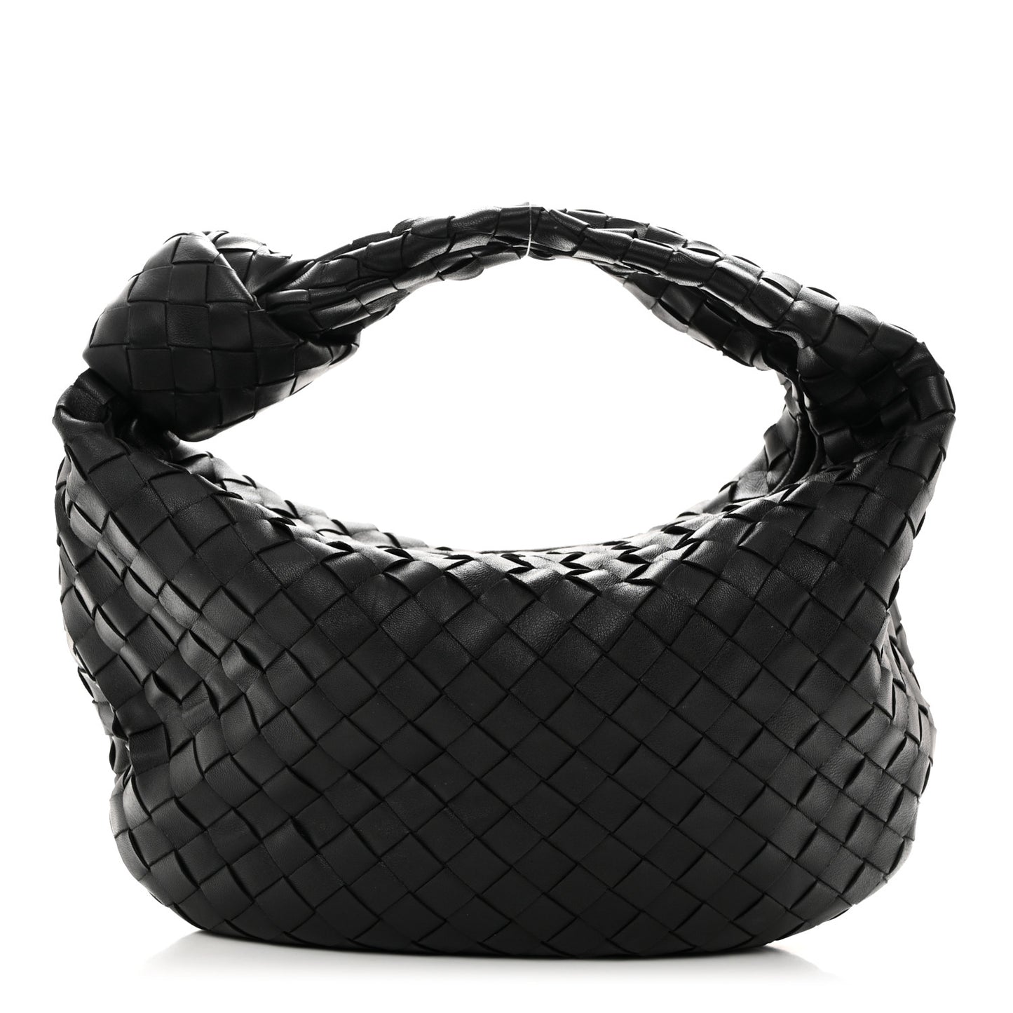 Nappa Intrecciato Teen Jodie Hobo Black