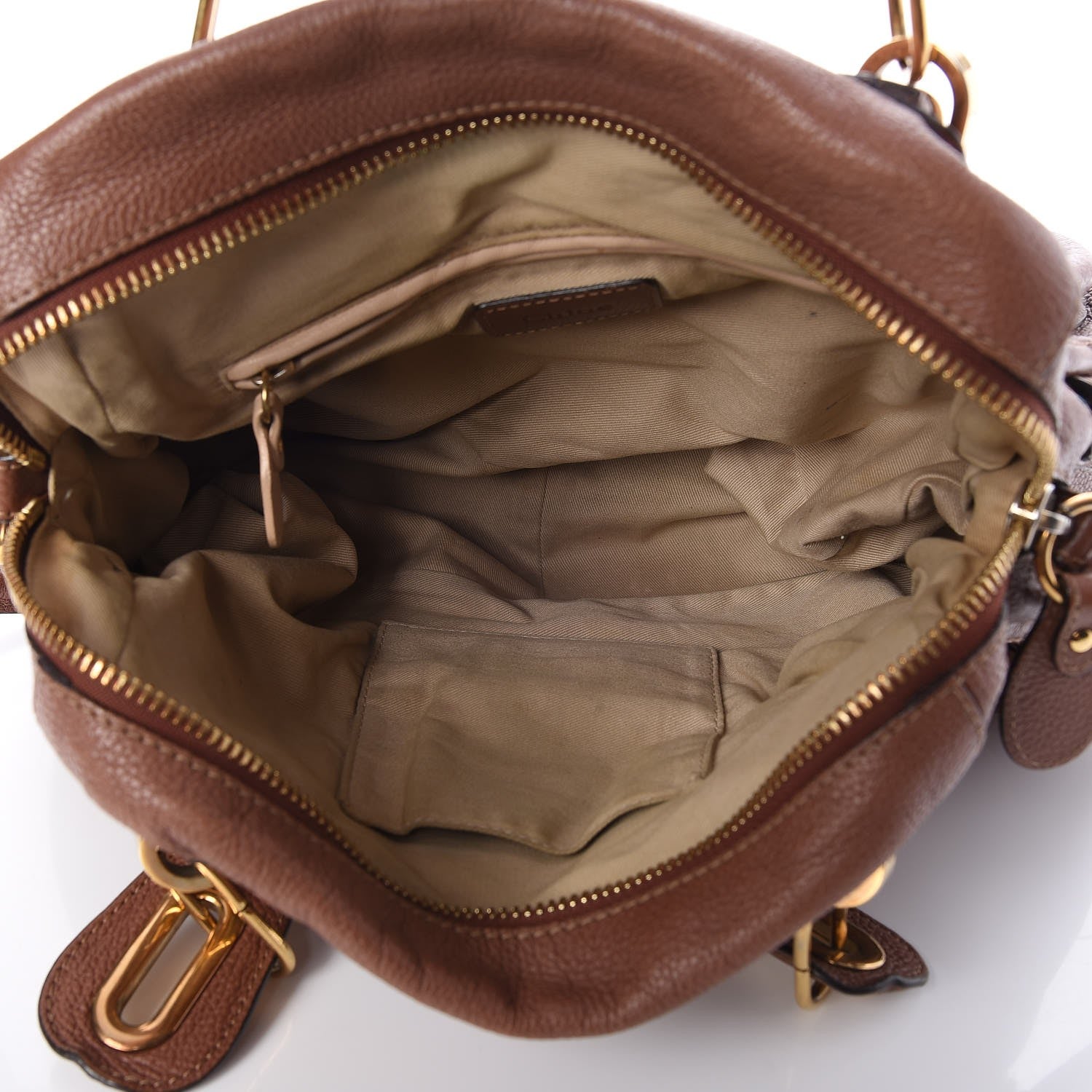 Chloe Calfskin Medium Paraty Speculoos Brown 5 of 8