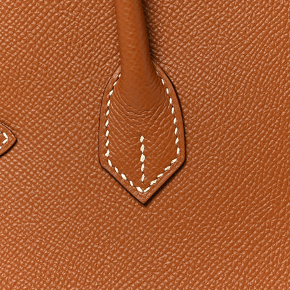 Hermes Madame Calfskin Birkin Sellier 25 Gold 12 of 35
