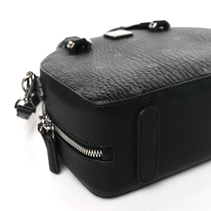 MCM Visetos Small Half Moon Crossbody Bag Black 8 of 9