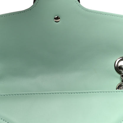 Gucci Calfskin Matelasse Small GG Marmont Shoulder Bag Water Green 13 of 15