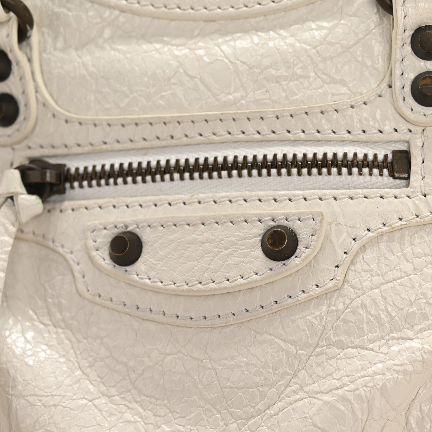 Balenciaga Agneau Classic Hardware Nano City White 14 of 14