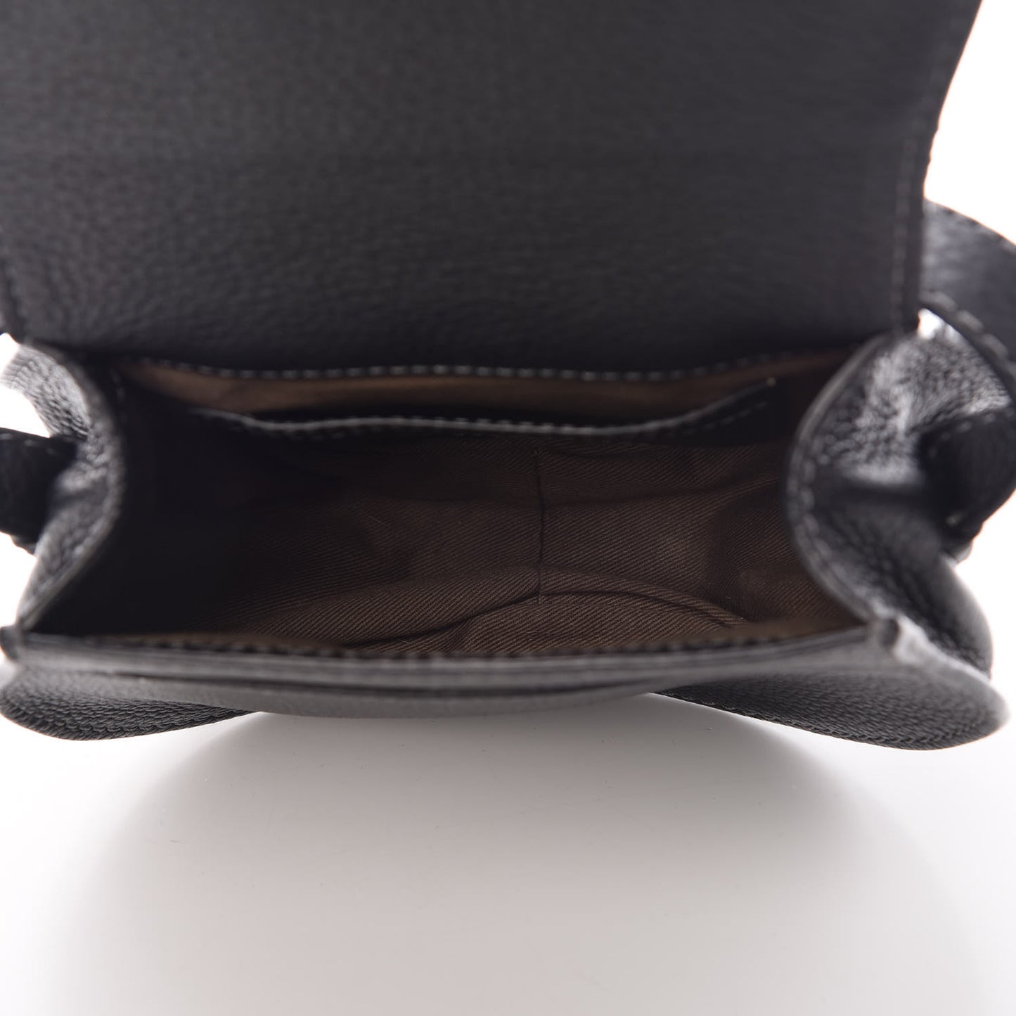 Calfskin Mini Marcie Round Crossbody Bag Black