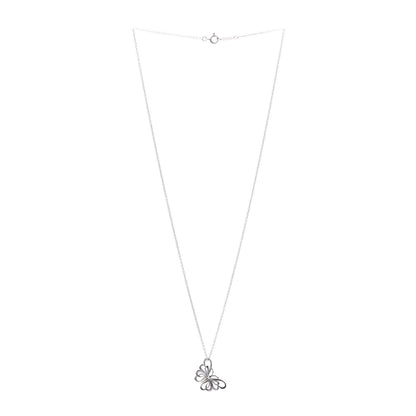 Tiffany Sterling Silver Stencil Butterfly Pendant Necklace 3 of 4
