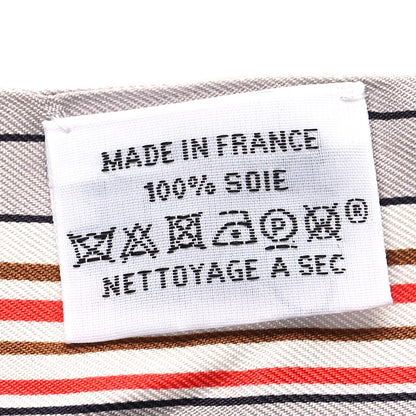 Hermes Silk Les Chiens Parisiens Twilly Gris Perle Bleu Jaune 3 of 4