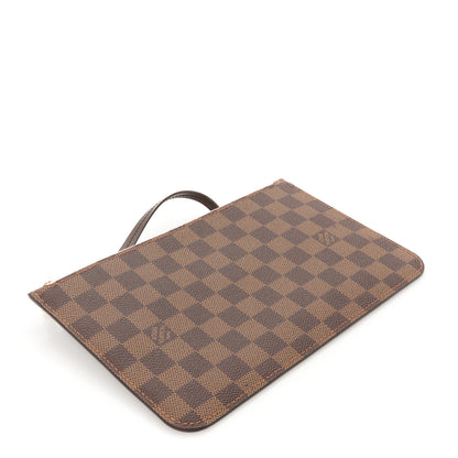 Louis Vuitton Damier Ebene Neverfull MM GM Pochette Rose Ballerine 4 of 7