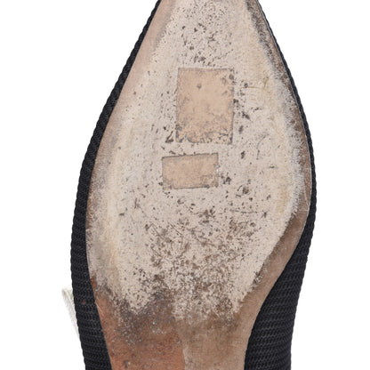 Christian Dior Technical Canvas Ribbon J'Adior Slingback Ballet Flats 37.5 Black 9 of 9
