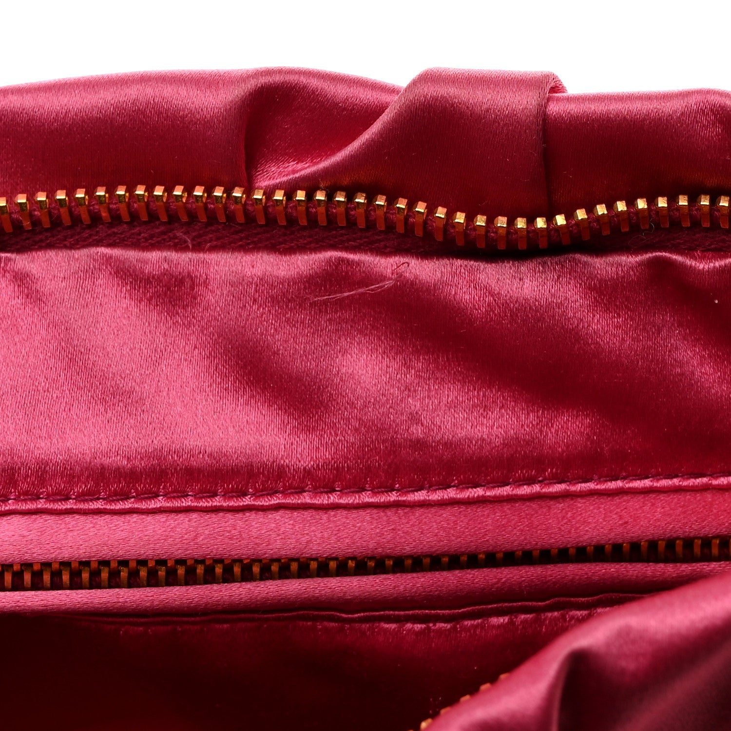 Prada Satin Raso Evening Clutch Fuxia 10 of 10