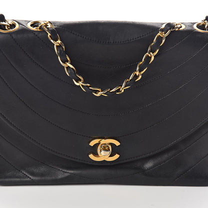 Chanel Lambskin Ribbon Quilted Small Single Flap Black 13 of 16