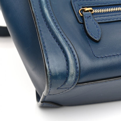 Celine Smooth Calfskin Nano Luggage Ocean Blue 12 of 17