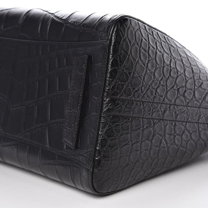 Givenchy Calfskin Crocodile Embossed Medium Antigona Black 9 of 11