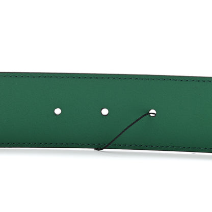 Gucci Calfskin Ceramic Glass Double G 40mm Belt 100 40 Emerald Multicolor 3 of 5