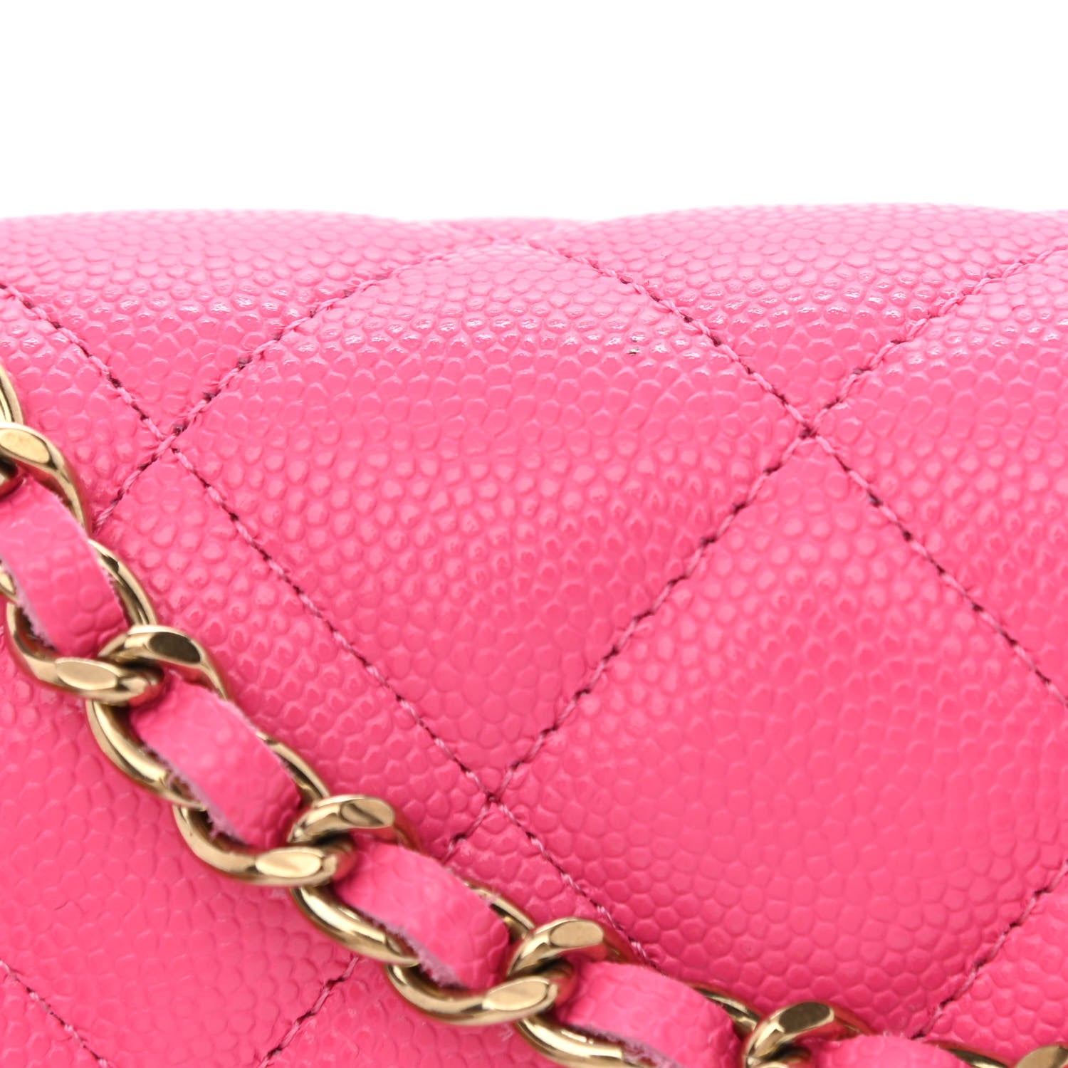 Chanel Caviar Quilted Wallet On Chain WOC Rose 12 of 12