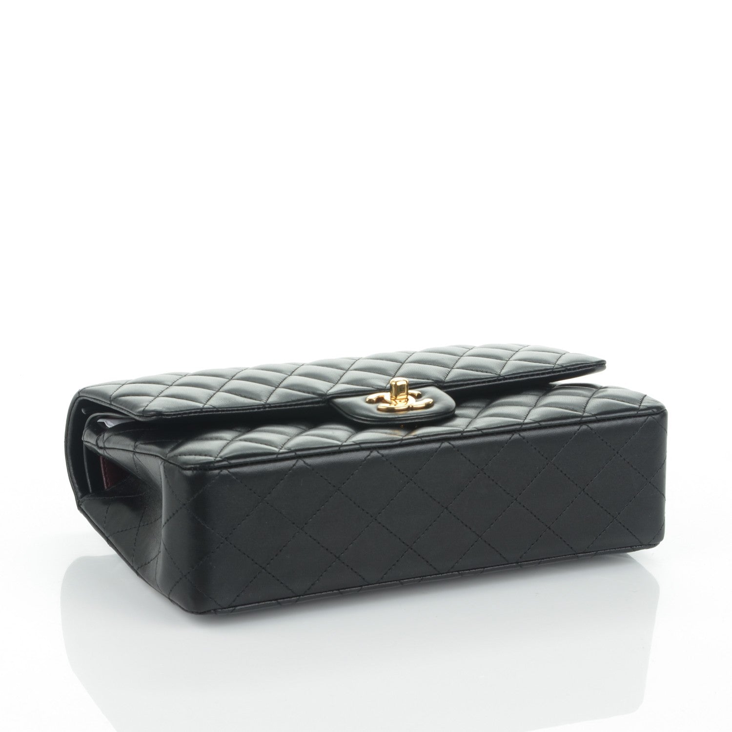Chanel Lambskin Quilted Medium Double Flap Black 4 of 7