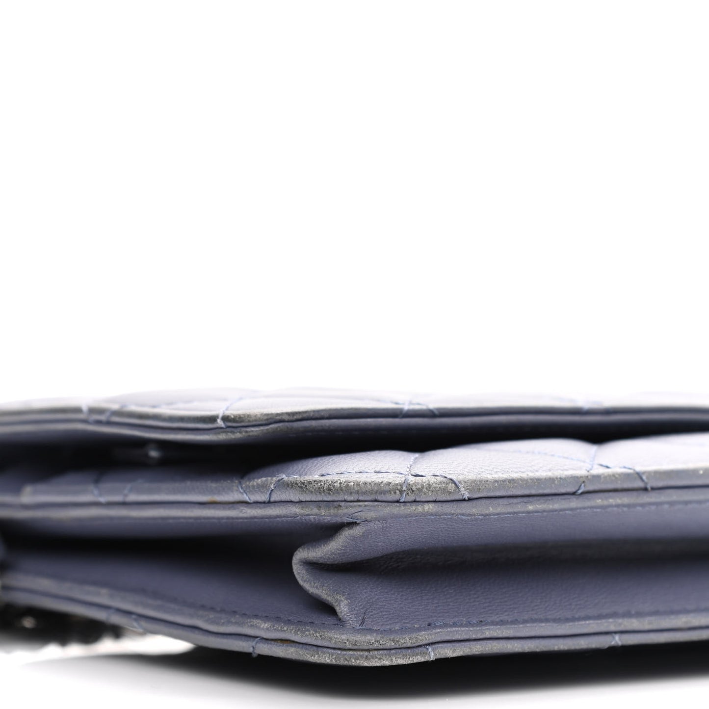 Lambskin Quilted Wallet On Chain WOC Lavender