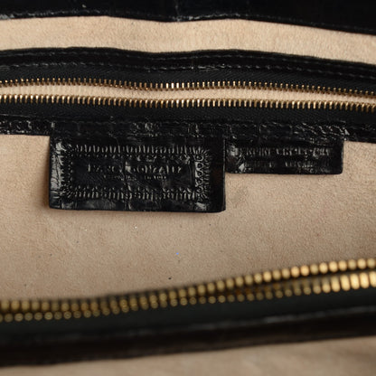 Nancy Gonzalez Crocodile Clutch Black 6 of 6