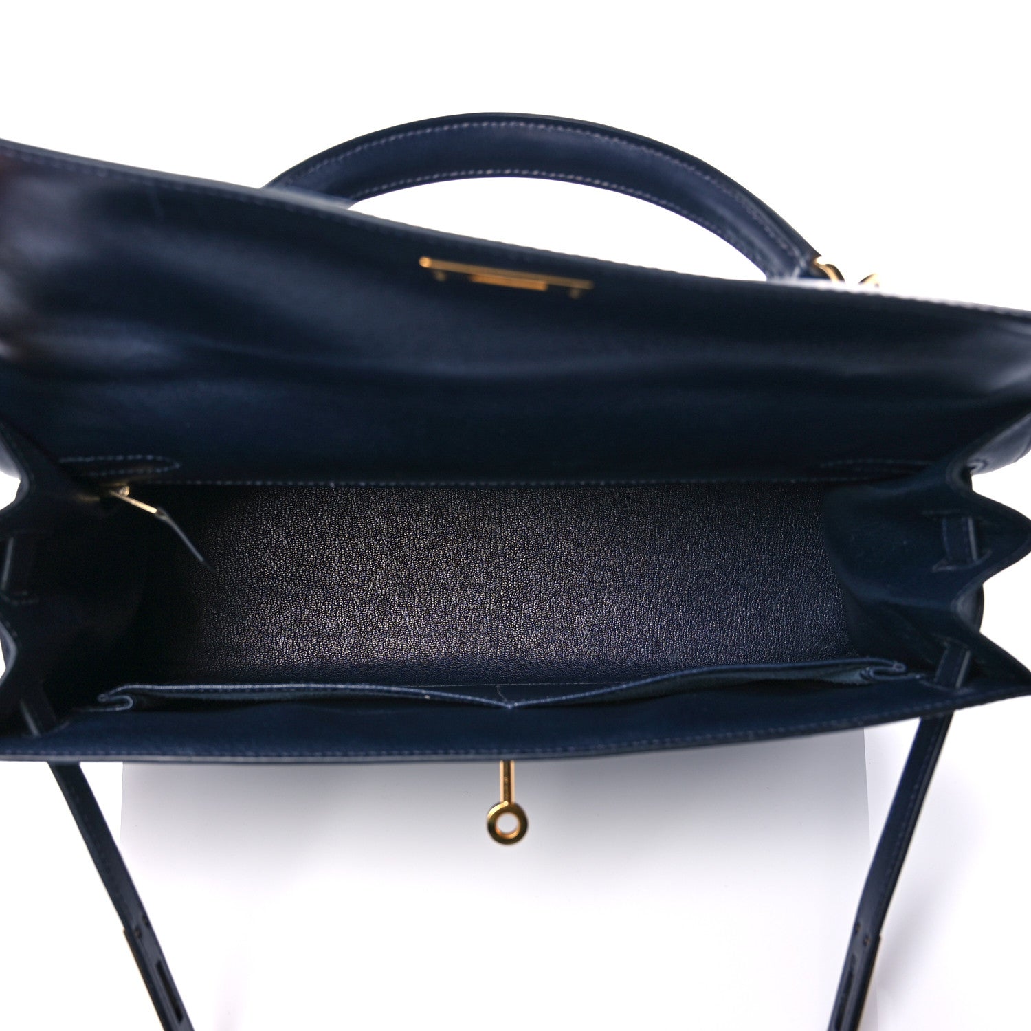Hermes Box Kelly Sellier 32 Bleu Marine 5 of 34