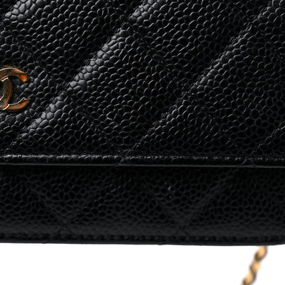 Chanel Caviar Quilted Wallet On Chain WOC Black 14 of 17