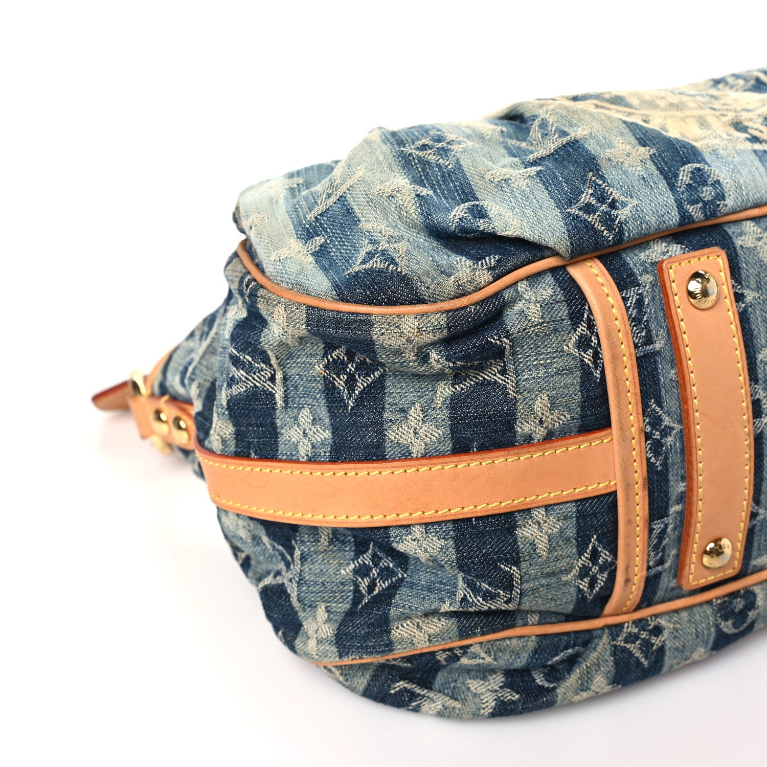 Louis Vuitton Denim Raye Porte Epaule MM 8 of 12