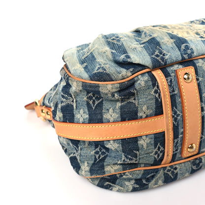 Louis Vuitton Denim Raye Porte Epaule MM 8 of 12