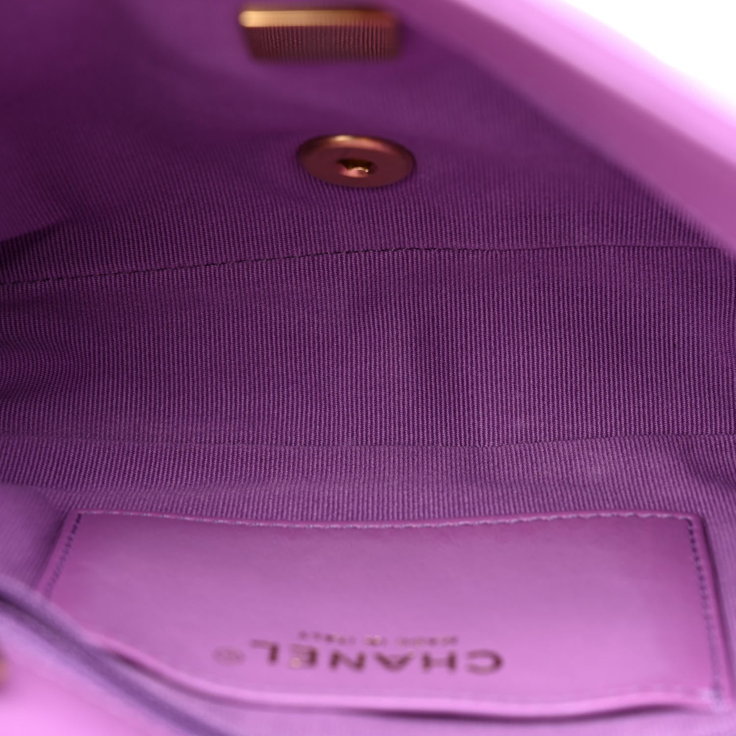 Chanel Lambskin Quilted Small CC Funky Town Flap Purple 5 of 11
