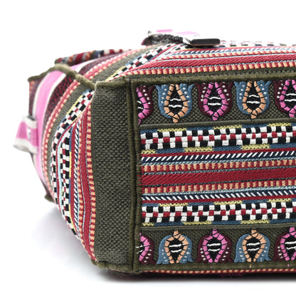 Christian Dior Canvas Embroidered Diorcamp Messenger Vert Multicolor 6 of 8