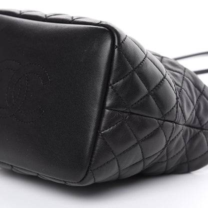 Chanel Lambskin Quilted Small Hobo Black 9 of 9