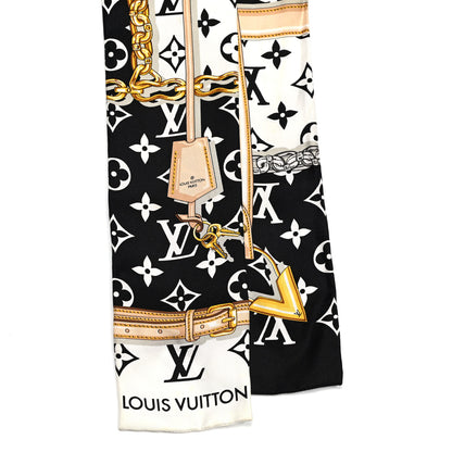 Louis Vuitton Silk Monogram Confidential Bandeau Black 2 of 3