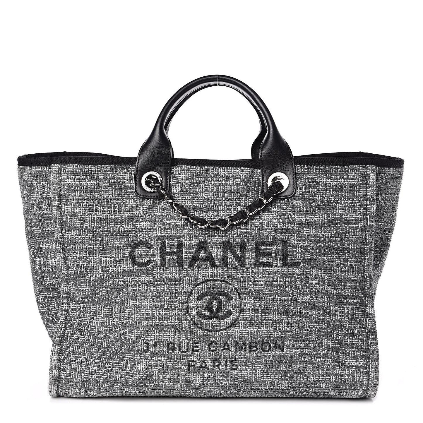 Canvas Medium Deauville Tote Charcoal