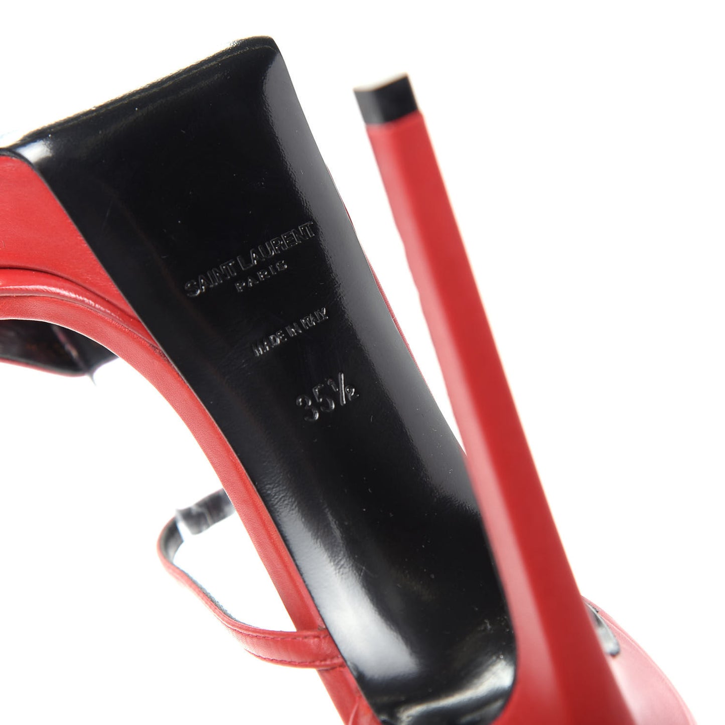 Lambskin Janis Platform Sandals 35.5 Red