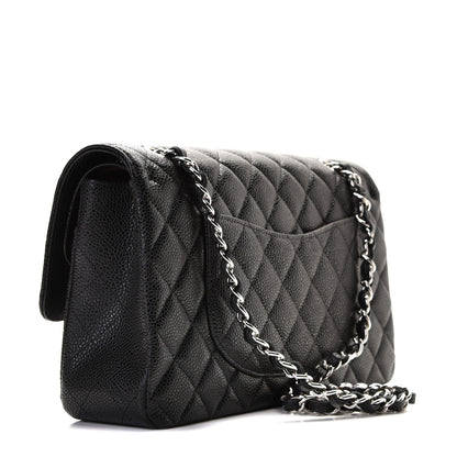 Chanel Caviar Quilted Medium Double Flap Black 2 of 9