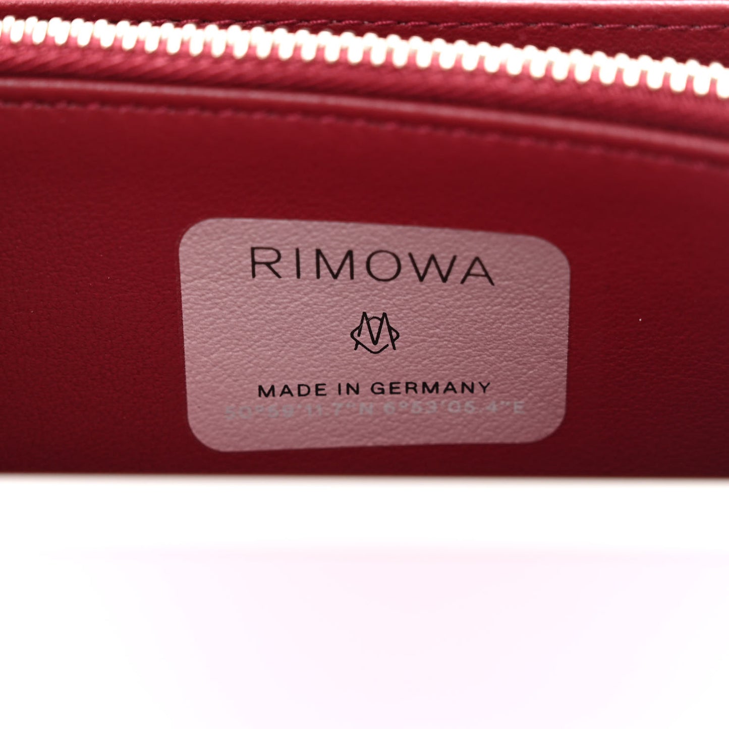X RIMOWA Aluminum Personal Clutch On Strap Rose