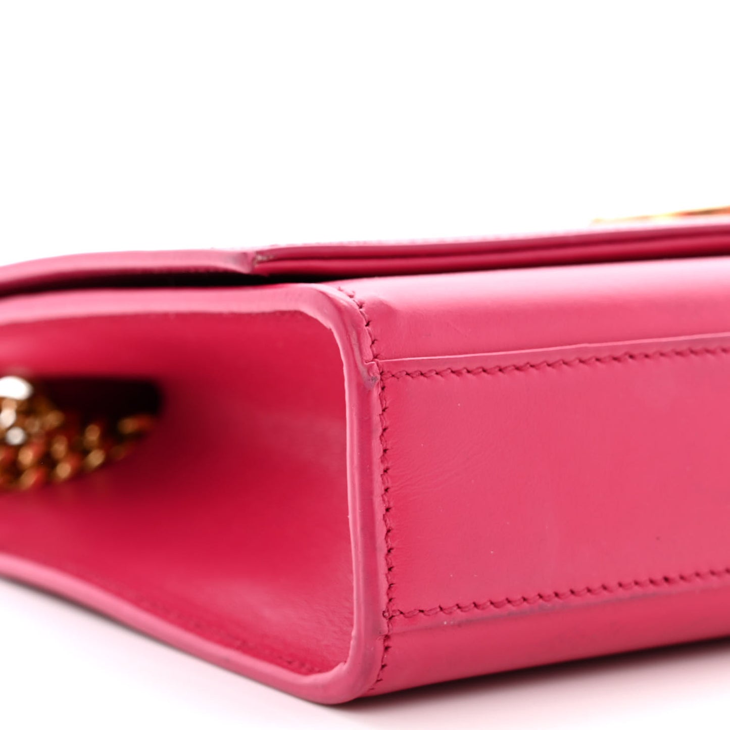 Smooth Calfskin Classic Monogram Kate Tassel Chain Wallet Pink