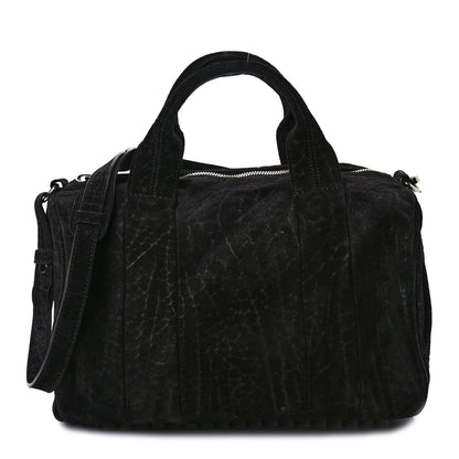 Alexander Wang Tumbled Nubuck Rocco Espresso Rhodium Hardware 1 of 8