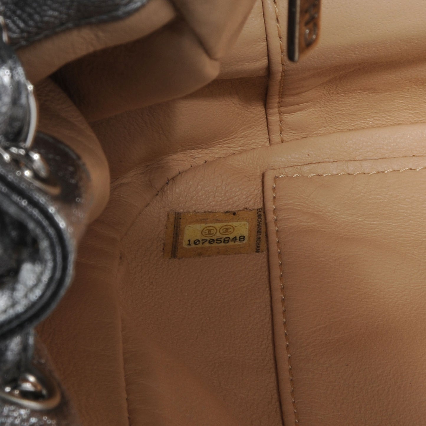 Luxe Ligne Flap Bag Silver