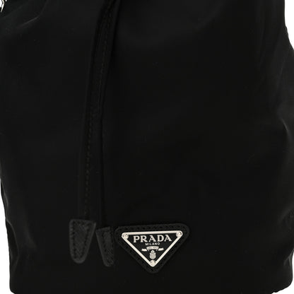 Prada Saffiano Tessuto Nylon Vela Bucket Wristlet Black 8 of 10