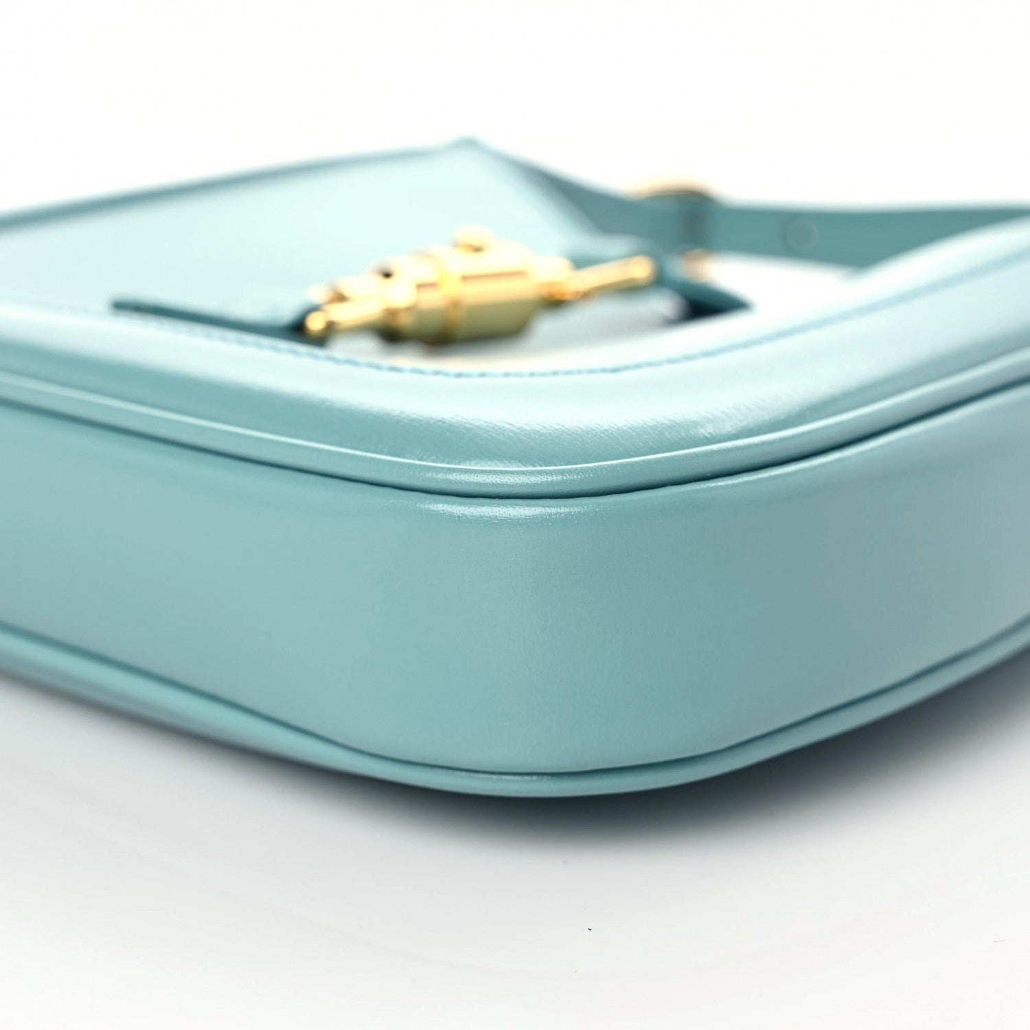 Gucci Boarded Dyana Lux Calfskin Mini Jackie 1961 Hobo Dusty Azure 5 of 8