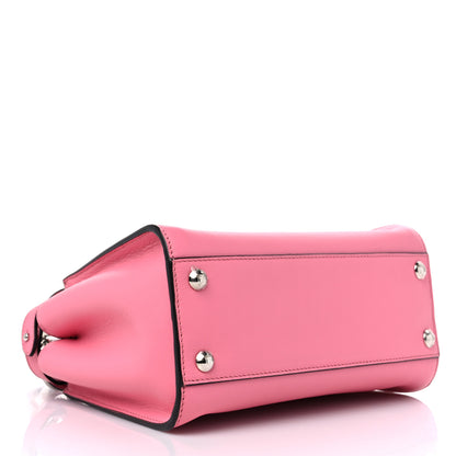 Fendi Vitello Seta Nappa Mini Plexi Handle Peekaboo Iconic Satchel Pink 4 of 9