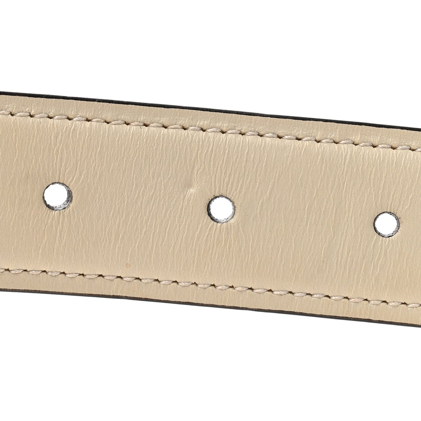Ciny Lux Calfskin Blondie Belt 100 40 White