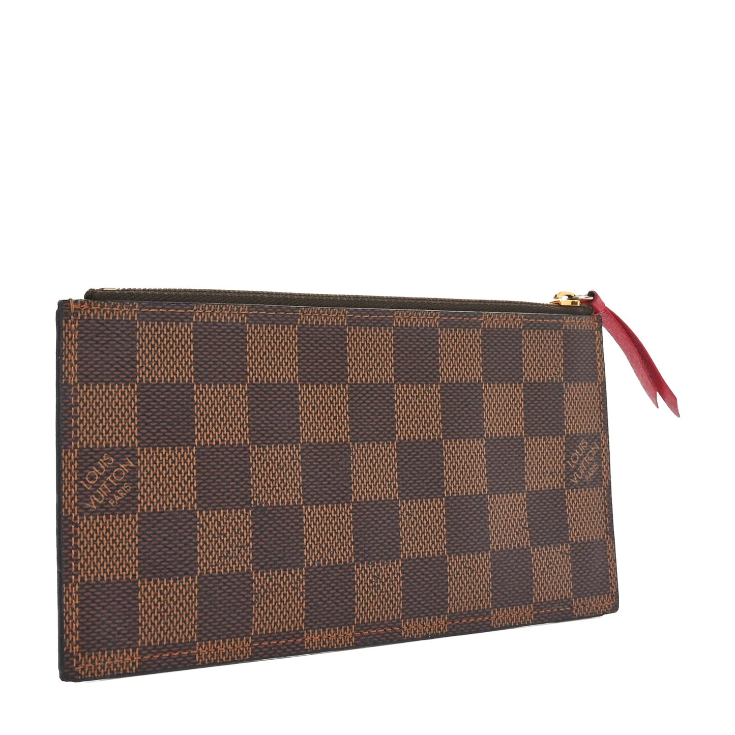 Damier Ebene Felicie Chain Wallet Zippered Insert