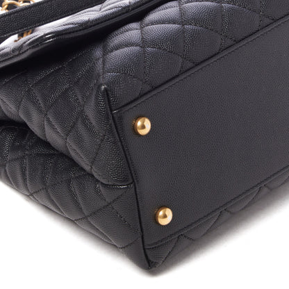Chanel Caviar Quilted Small Coco Handle Flap Black 6 of 9