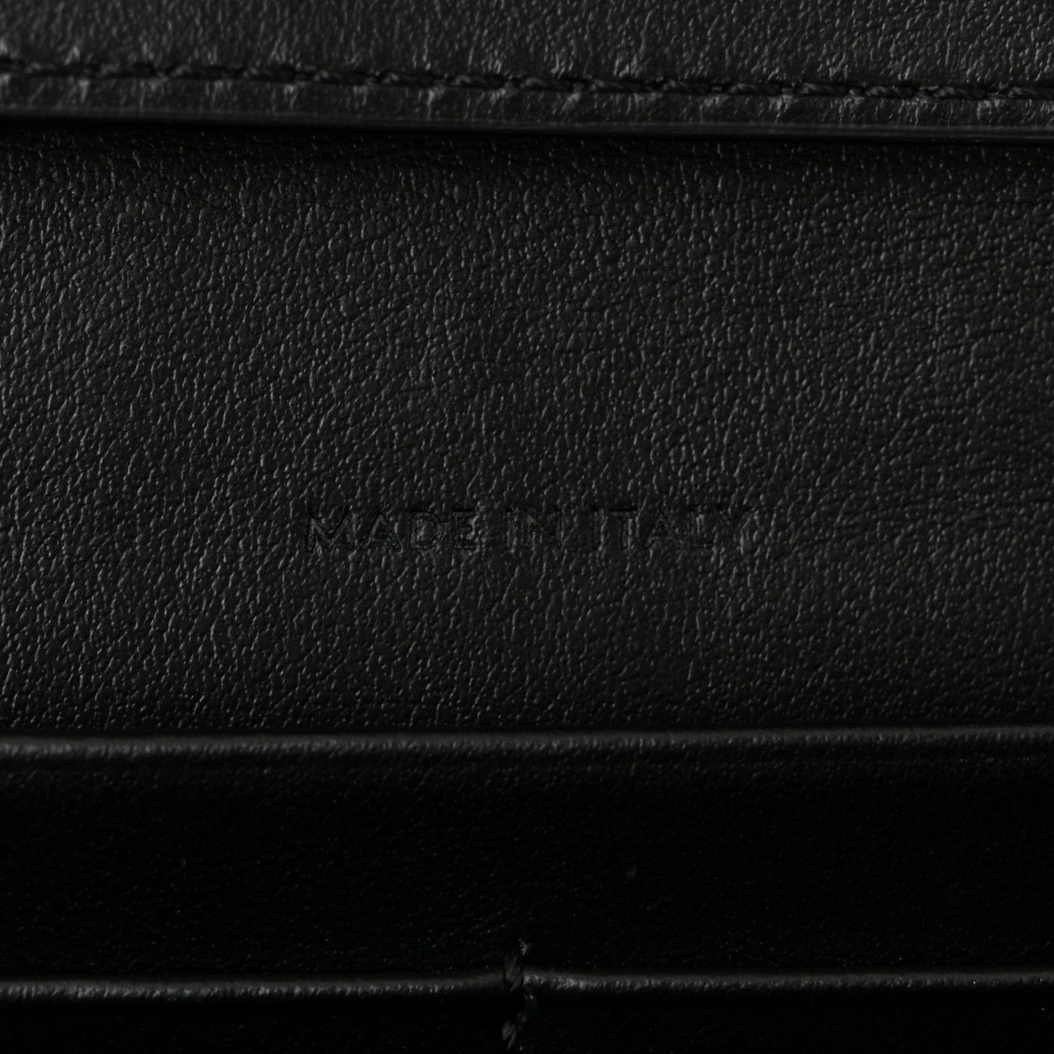Celine Shiny Calfskin Triomphe Maillon Wallet on Chain Black 7 of 10