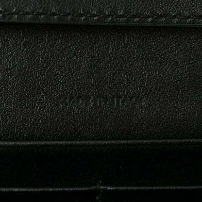 Celine Shiny Calfskin Triomphe Maillon Wallet on Chain Black 7 of 10